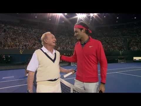 Federer & Laver – A Legendary Warm-Up