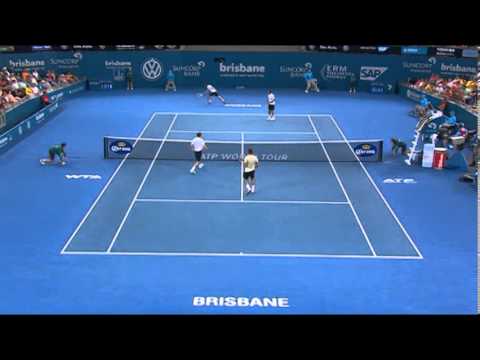 Federer & Mahut v Chardy & Dimitrov – Highlights Men’s Doubles Round 2: Brisbane International 2014